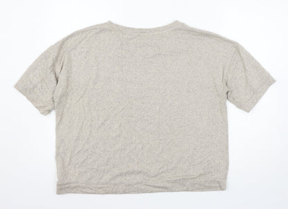 F&F Womens Brown  Knit Pullover Jumper Size 14