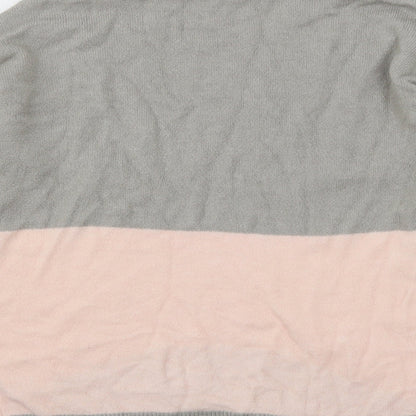 Nutmeg Womens Grey  Knit Pullover Jumper Size 14