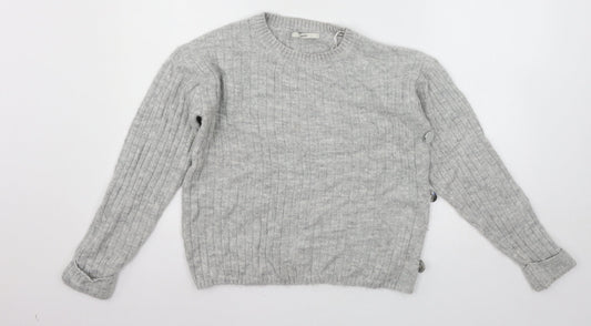 George Womens Grey  Knit Pullover Jumper Size M