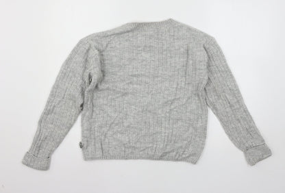 George Womens Grey  Knit Pullover Jumper Size M