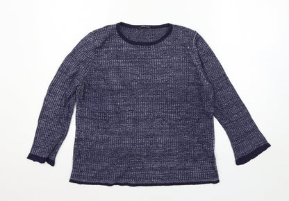 Womens UK Size 14 Marks and Spencer Blue Pullover Jumper