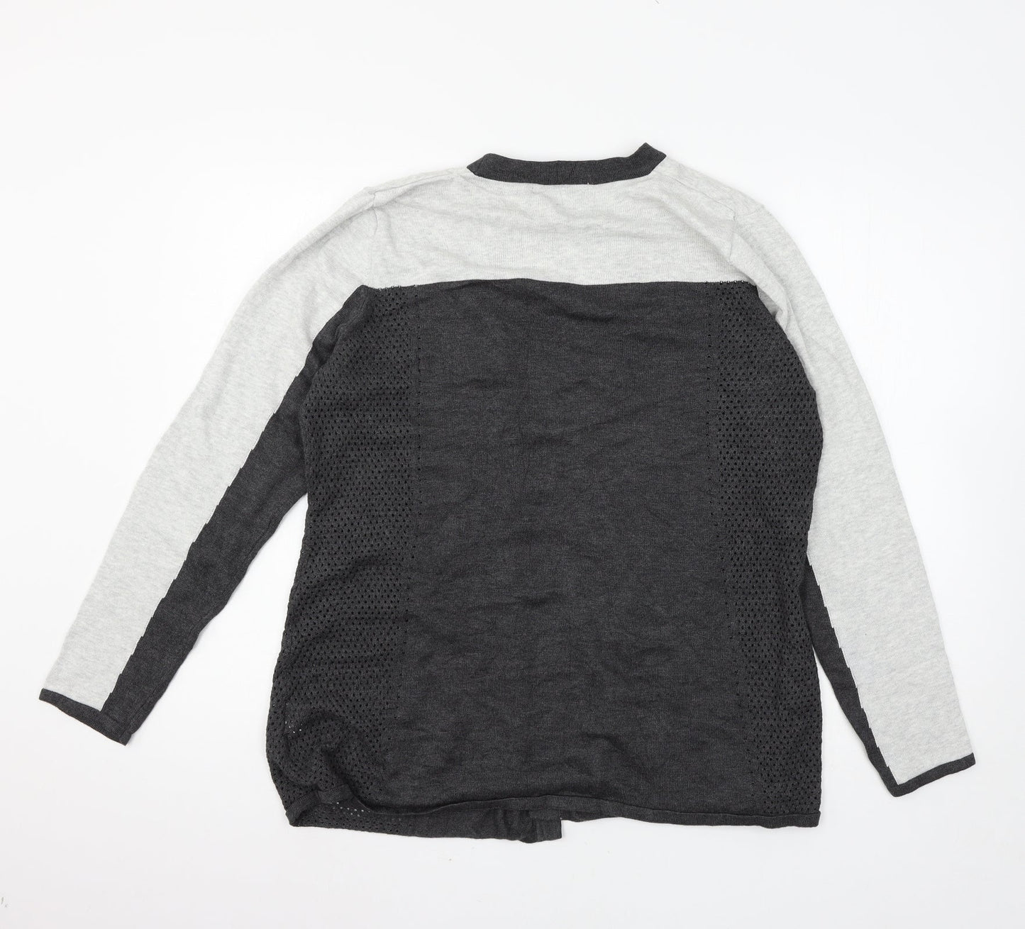 Belldini Womens Grey  Knit Cardigan Jumper Size XL