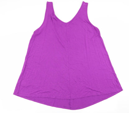 Womens UK Size 20 Preworn Purple Basic Tank