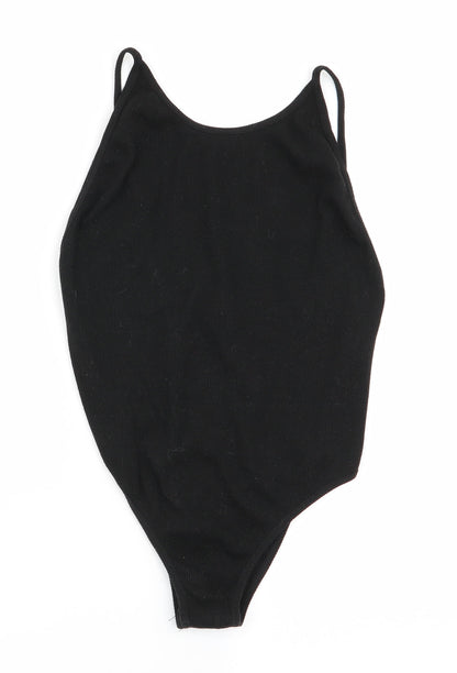 glassons Womens Black   Bodysuit One-Piece Size S