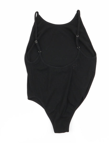 glassons Womens Black   Bodysuit One-Piece Size S