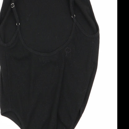 glassons Womens Black   Bodysuit One-Piece Size S