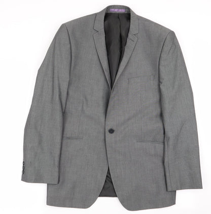 Burtons Menswear Mens Grey   Jacket Blazer Size 40