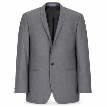 Front view of Burtons Menswear men’s grey jacket blazer, size 40