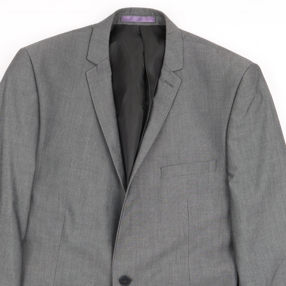 Burtons Menswear Mens Grey   Jacket Blazer Size 40
