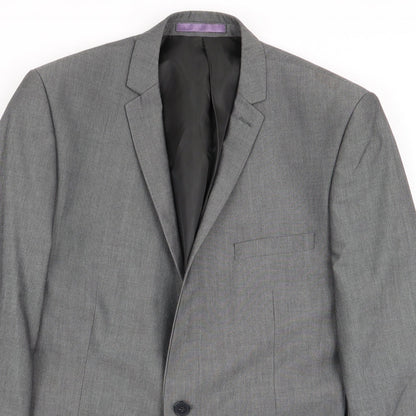 Burtons Menswear Mens Grey   Jacket Blazer Size 40