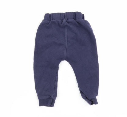 Asda George Baby Blue   Jogger Trousers Size 12-18 Months