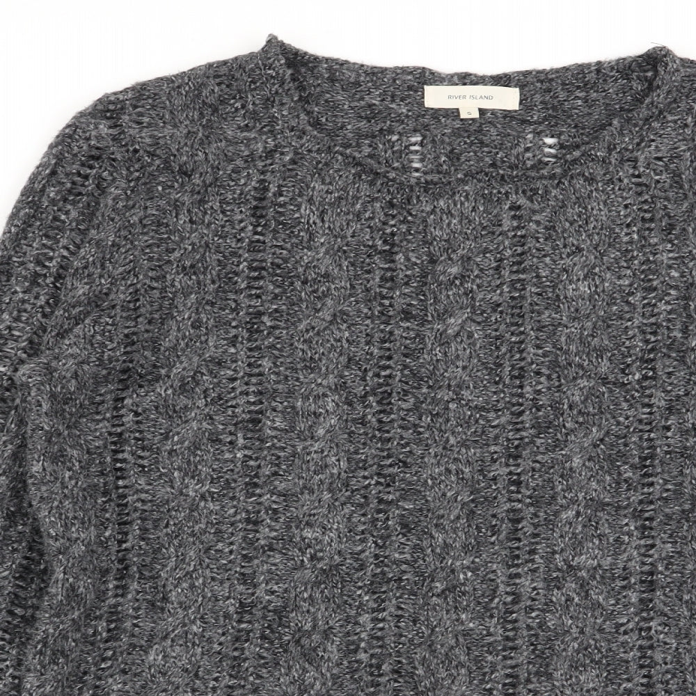 River Island Mens Grey   Pullover Jumper Size S