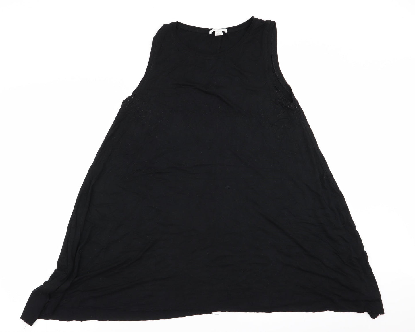 Womens UK Size M Amisu Black Basic Tank