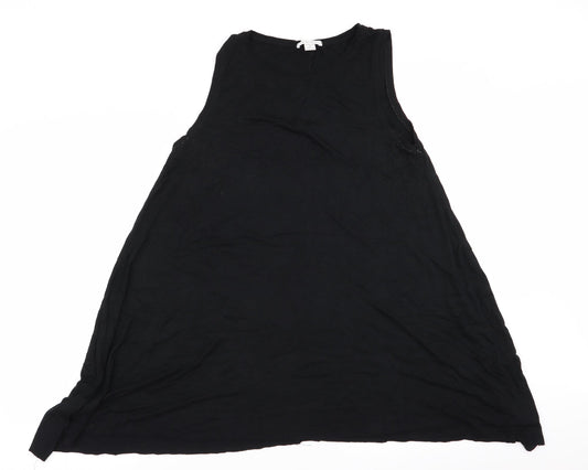 Womens UK Size M Amisu Black Basic Tank