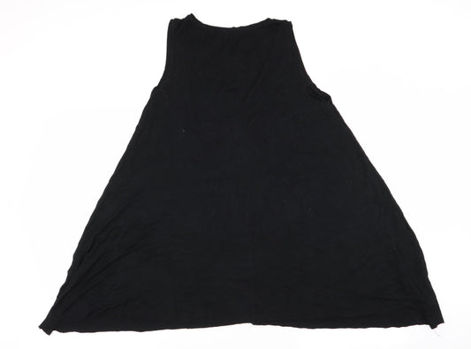 Womens UK Size M Amisu Black Basic Tank