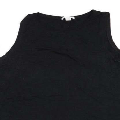Womens UK Size M Amisu Black Basic Tank