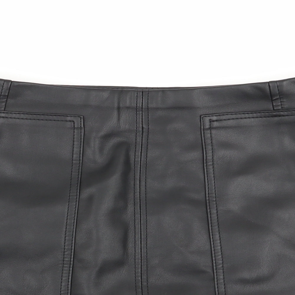 H&M Womens Black   Flare Skirt Size 12