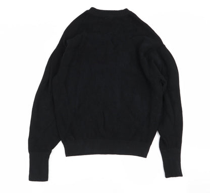 Womens UK Size 8 H&M Black Pullover Jumper