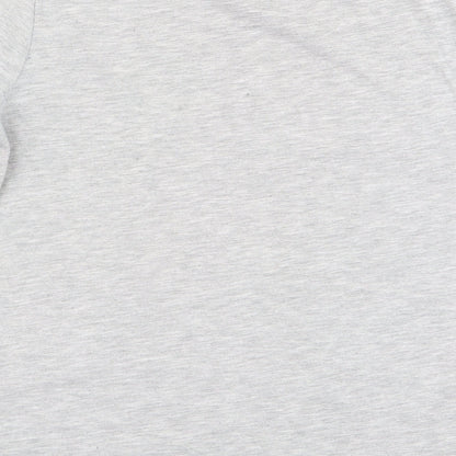 Brand and care label for fortnite boys’ grey basic t-shirt, size M
