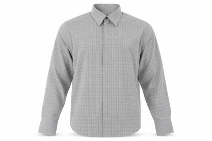 NEXT Mens Grey Check   Button-Up Size M
