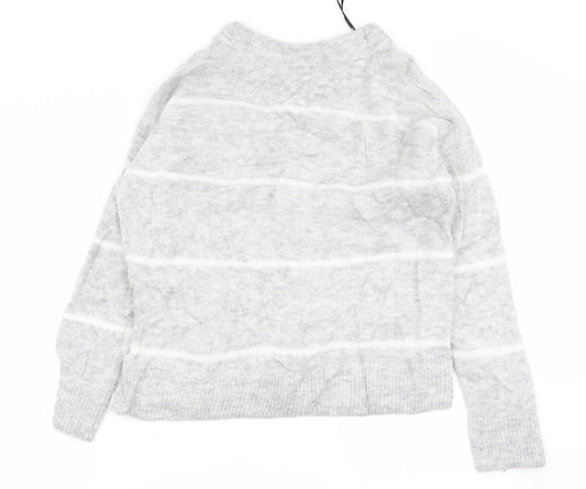 Womens UK Size 6 H&M Grey Pullover Jumper
