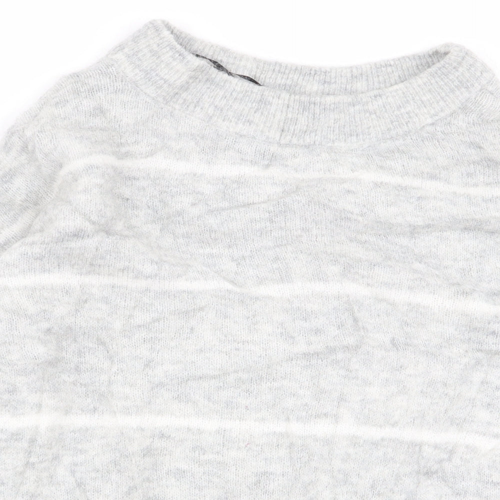 Womens UK Size 6 H&M Grey Pullover Jumper