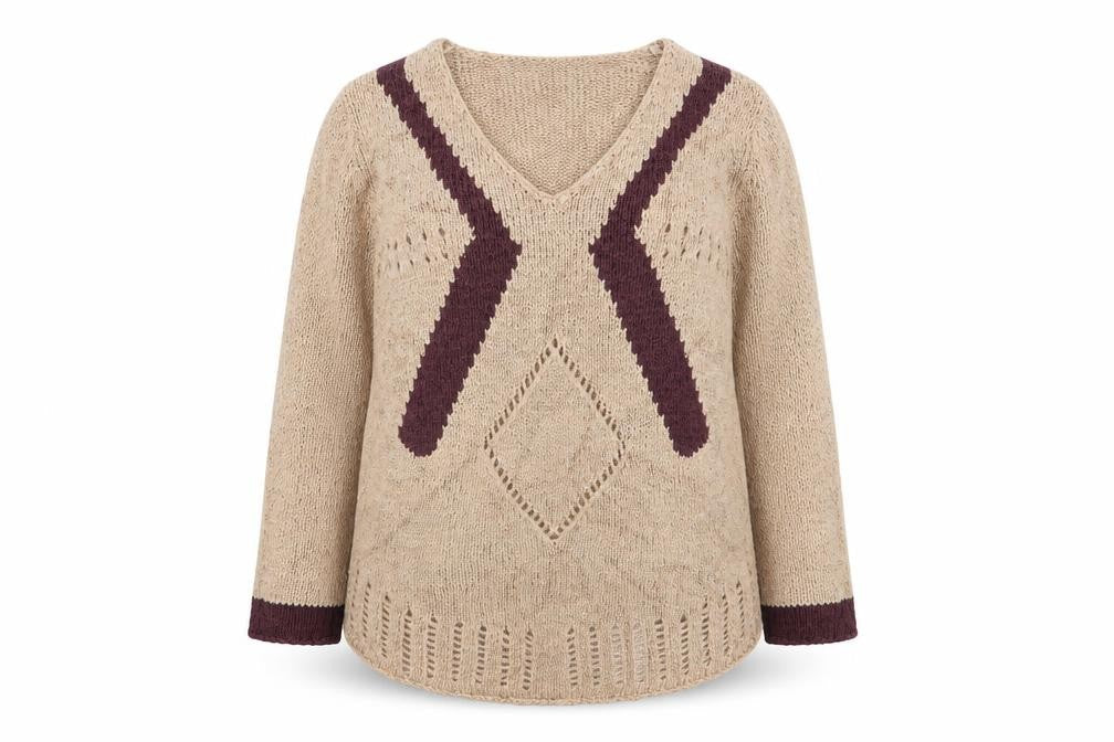 Womens UK Size M stephen Beige Pullover Jumper
