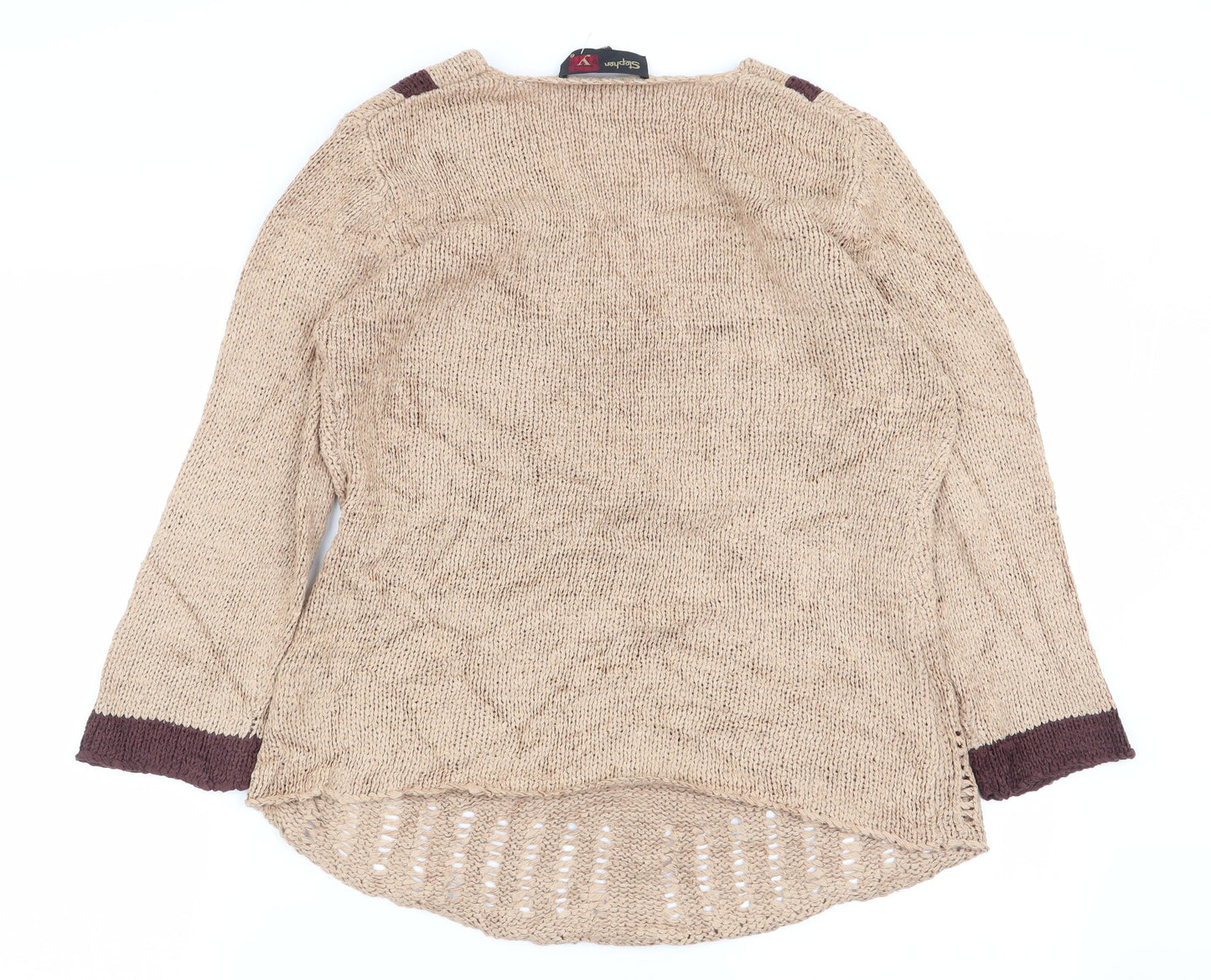 Womens UK Size M stephen Beige Pullover Jumper