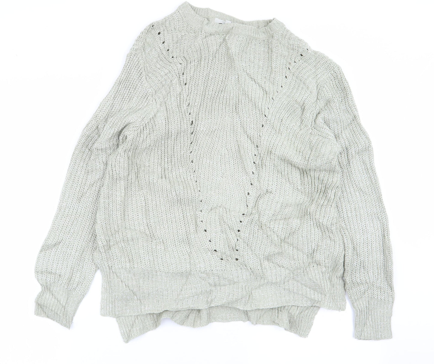 Womens UK Size S Peacocks Green Pullover Jumper