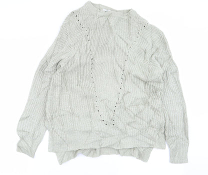 Womens UK Size S Peacocks Green Pullover Jumper