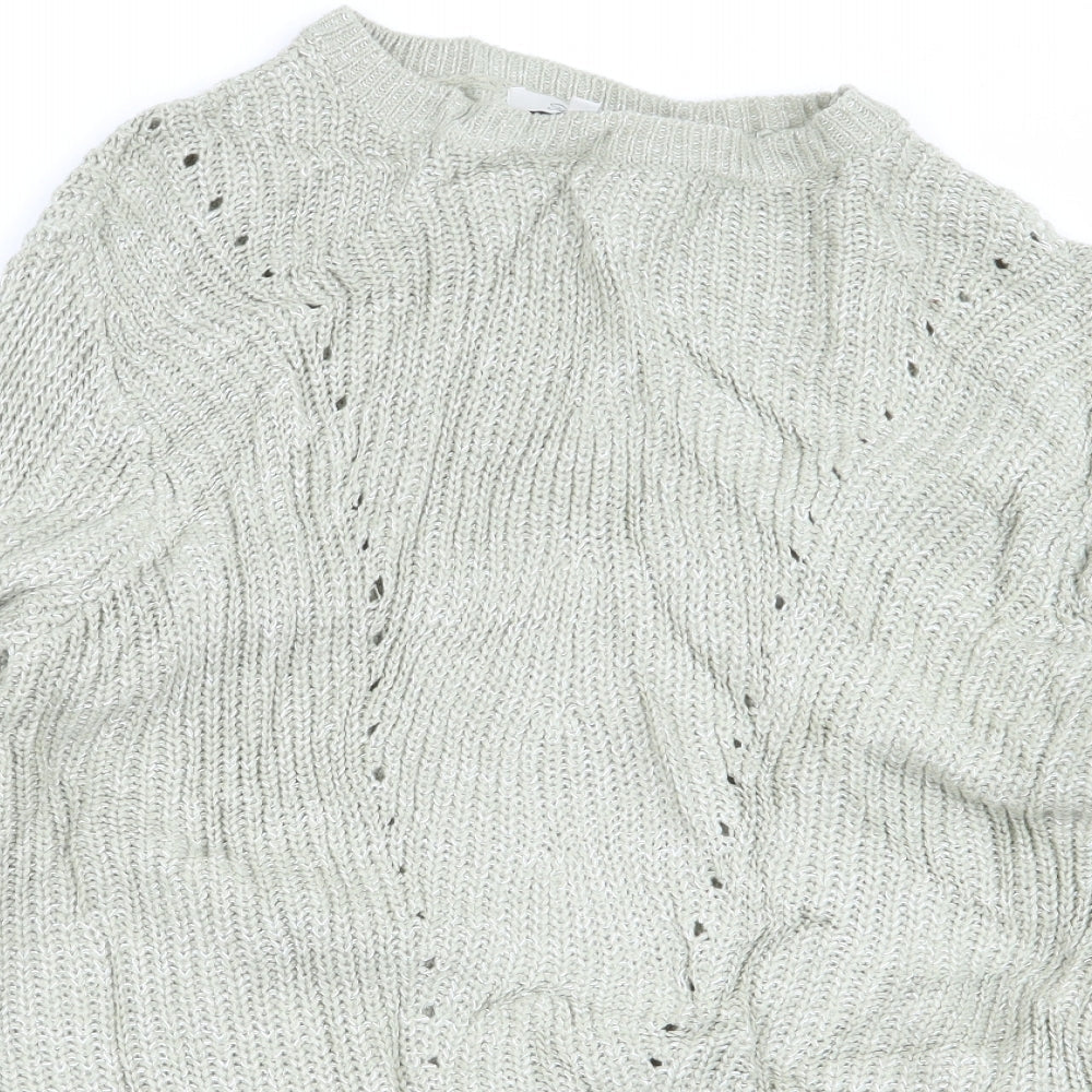 Womens UK Size S Peacocks Green Pullover Jumper
