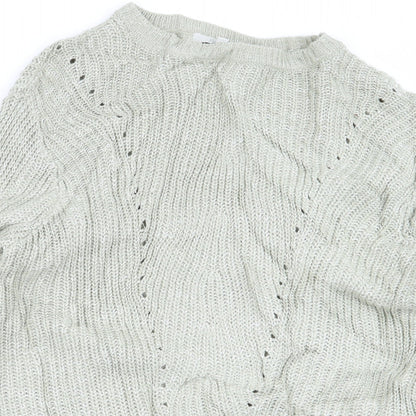Womens UK Size S Peacocks Green Pullover Jumper