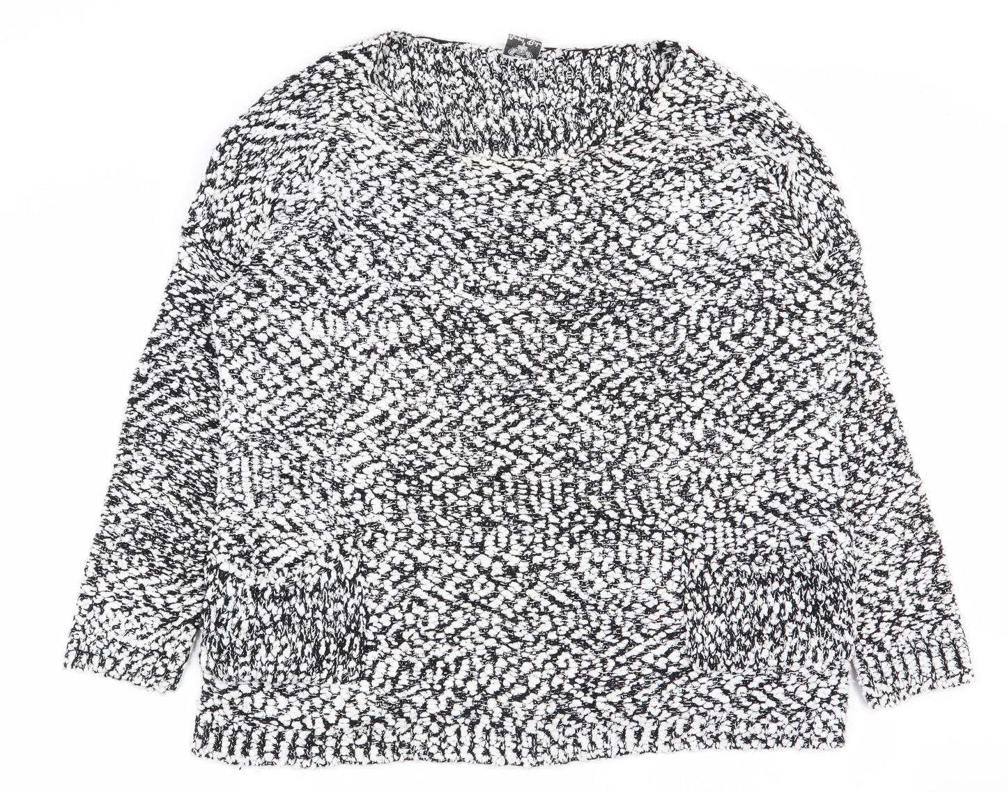 Angel Biba Womens Multicoloured Geometric  Pullover Jumper Size M  - Size M/L