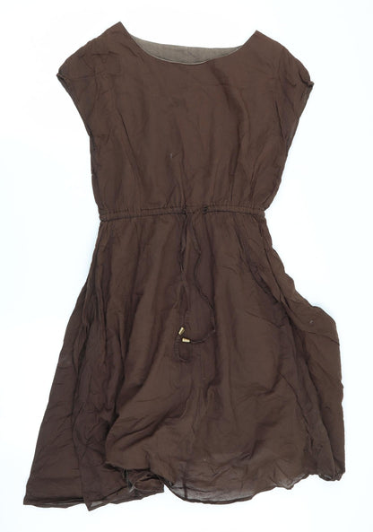 Preworn Womens Brown   Fit & Flare  Size S