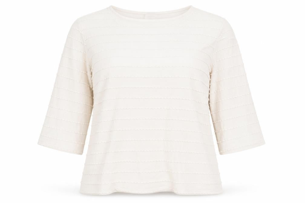 Womens UK Size 14 Principles Beige Basic T-Shirt