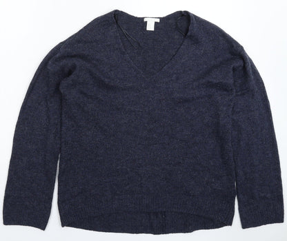 Womens UK Size XS H&M Blue Pullover Jumper