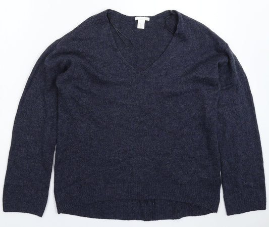Womens UK Size XS H&M Blue Pullover Jumper