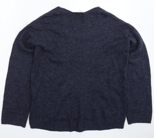 Womens UK Size XS H&M Blue Pullover Jumper