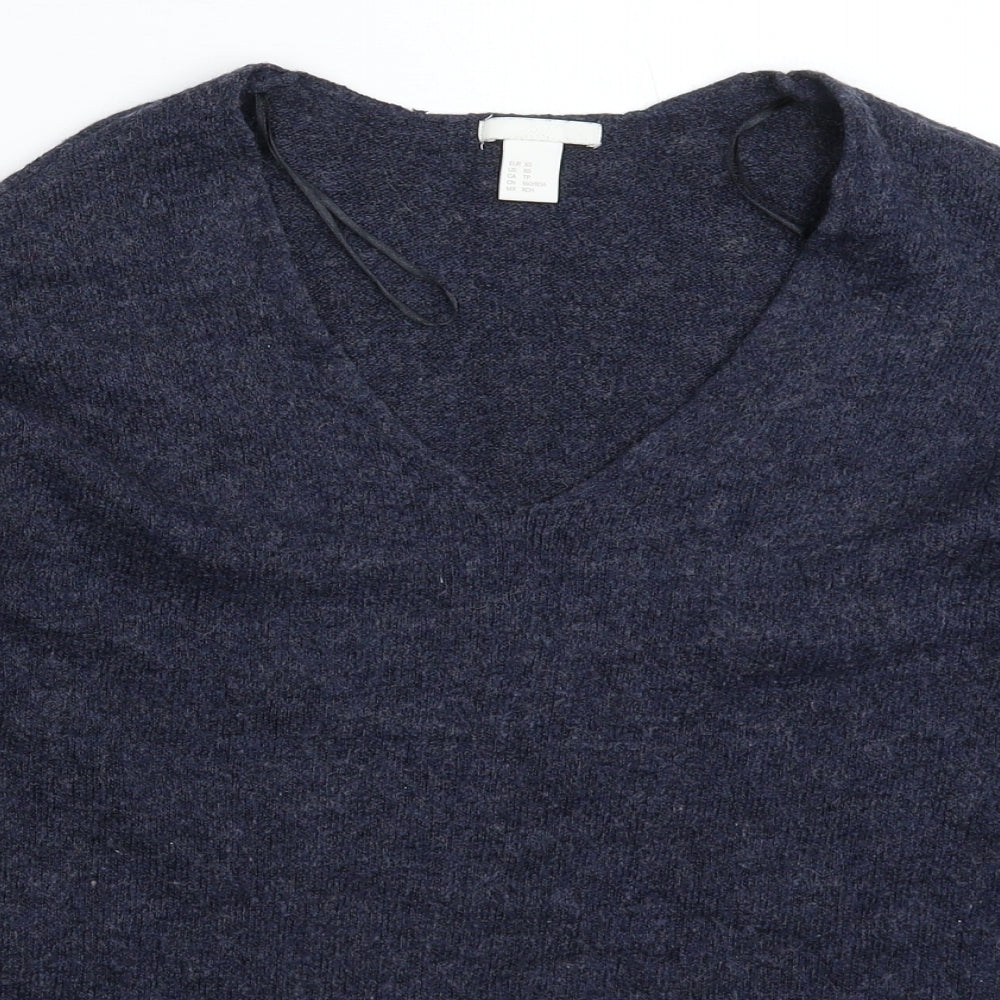Womens UK Size XS H&M Blue Pullover Jumper