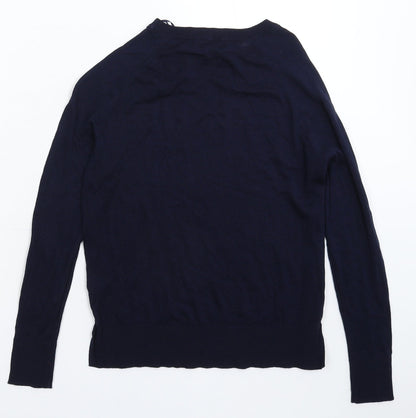 Womens UK Size 8 M&Co Blue Pullover Jumper