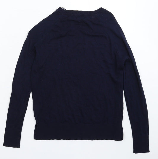 Womens UK Size 8 M&Co Blue Pullover Jumper