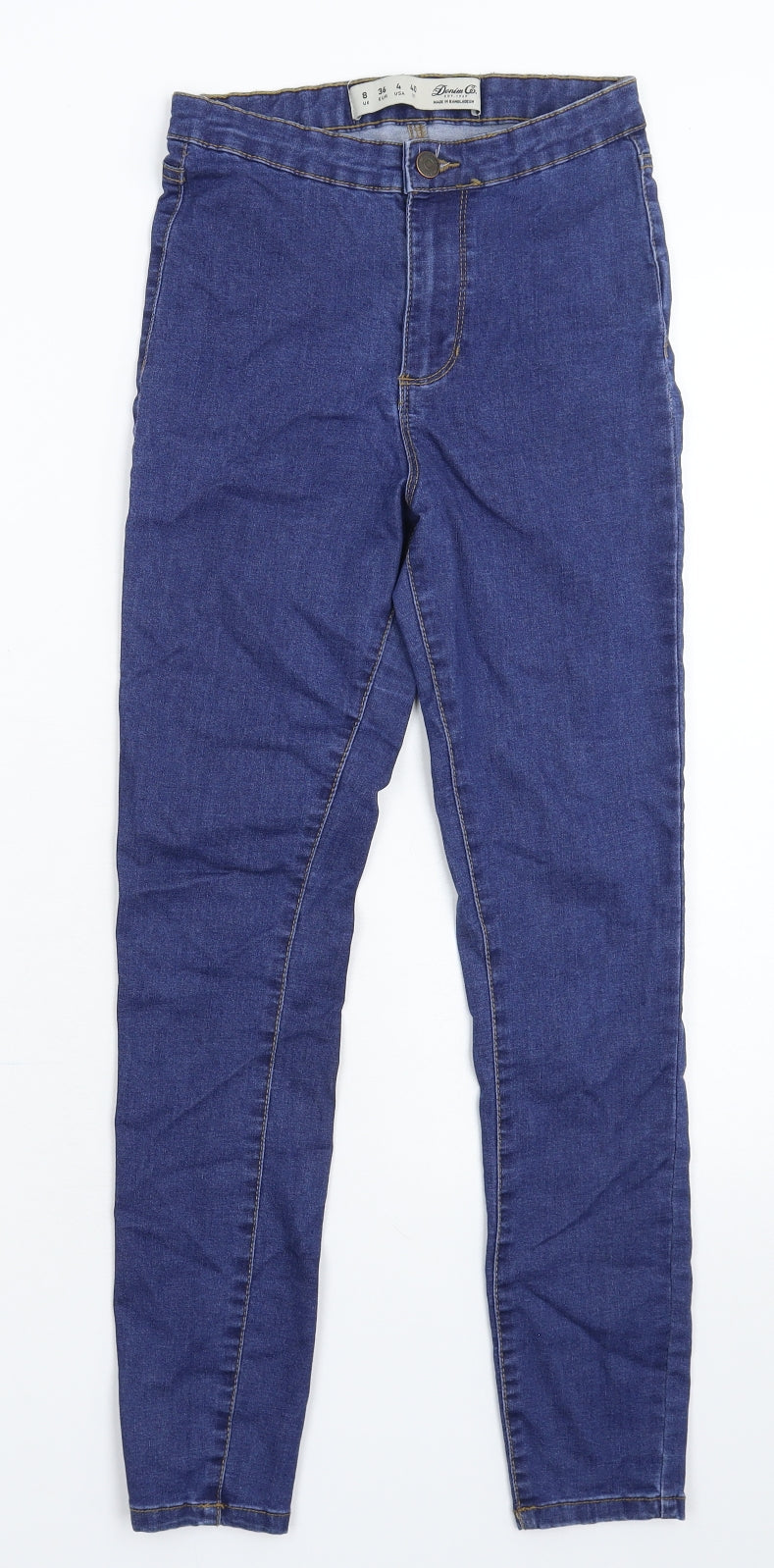 Denim & Co. Womens Blue  Denim Jegging Jeans Size 8 L26 in