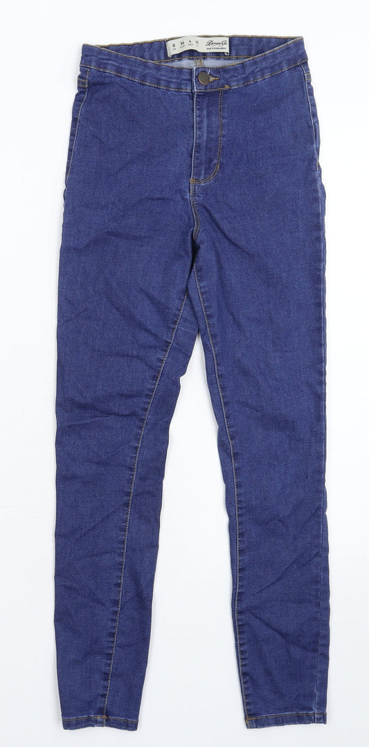 Denim & Co. Womens Blue  Denim Jegging Jeans Size 8 L26 in