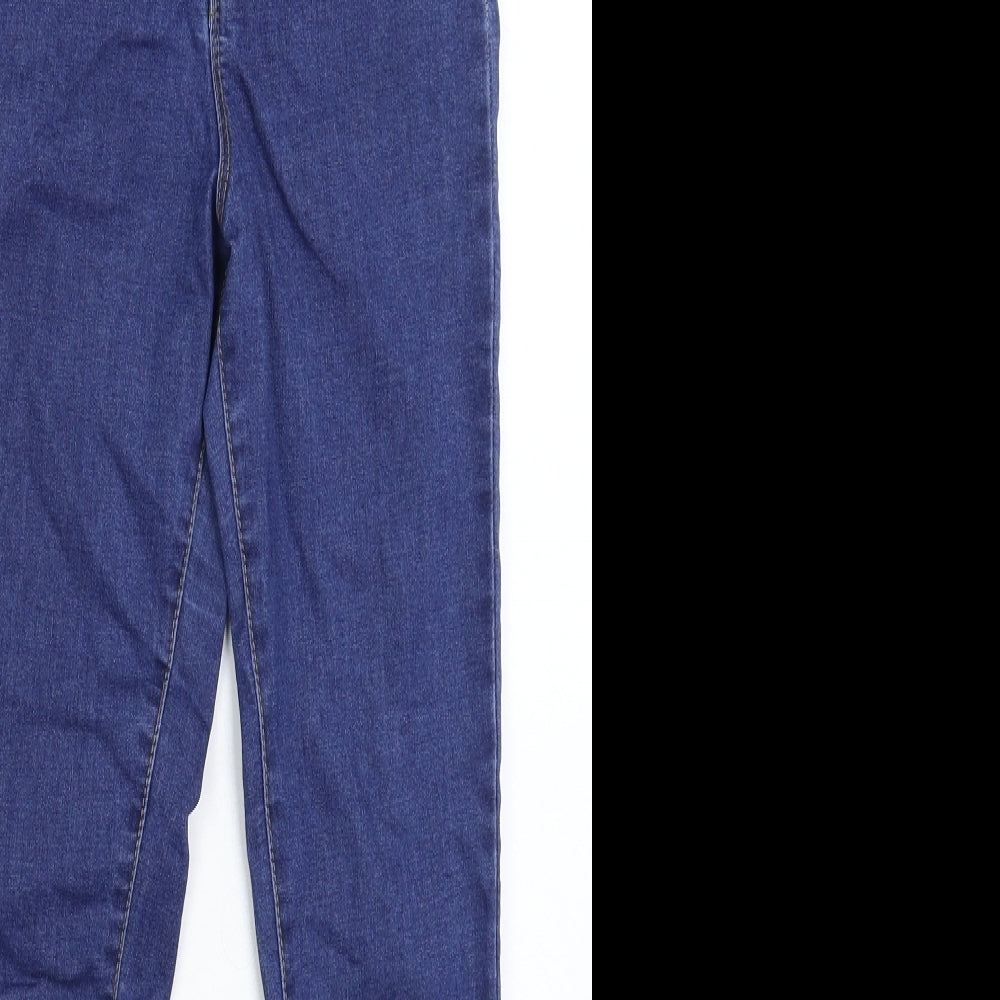 Denim & Co. Womens Blue  Denim Jegging Jeans Size 8 L26 in