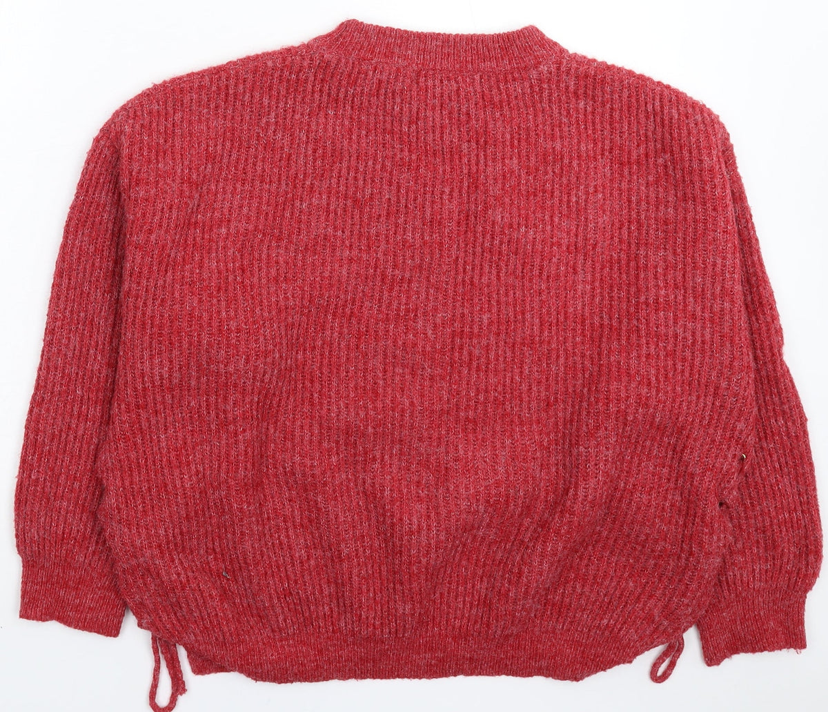 Back view of By Swan women’s red knit jumper one size