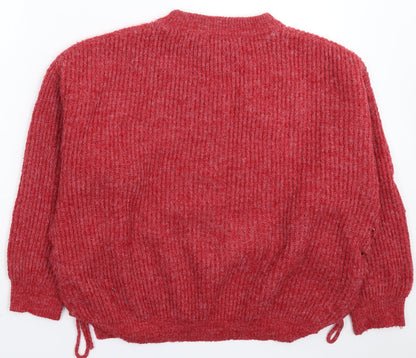 Back view of By Swan women’s red knit jumper one size