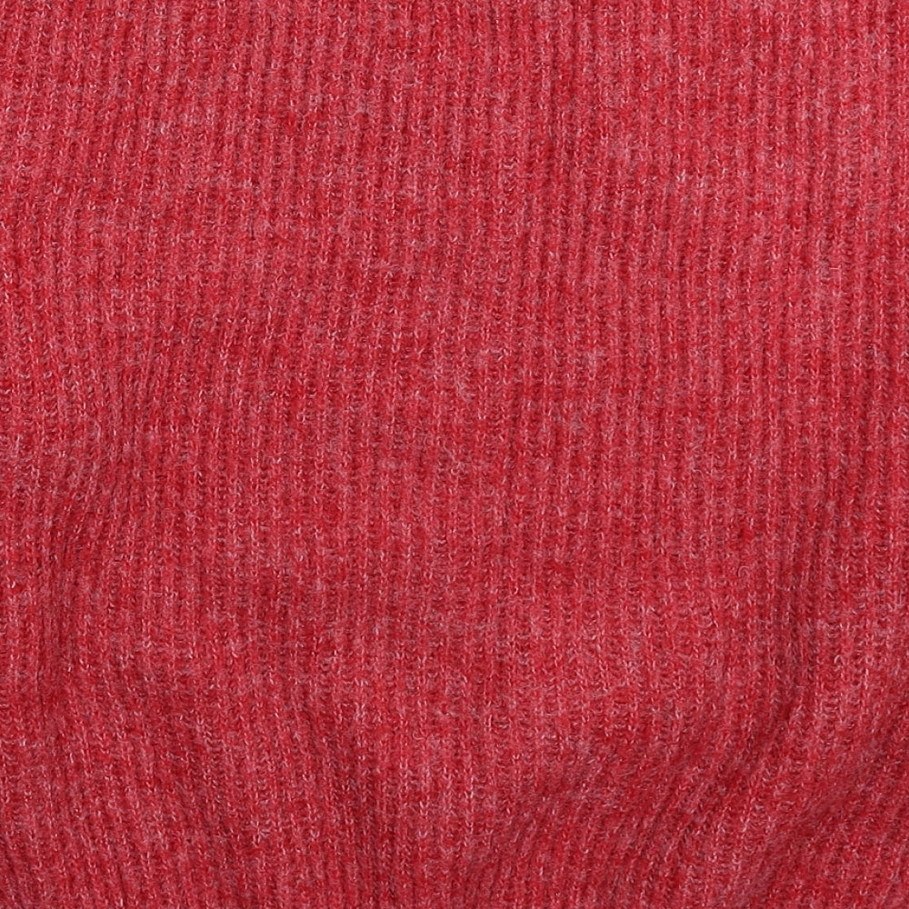 Brand and care label for By Swan women’s red knit jumper one size