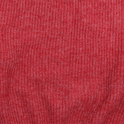 Brand and care label for By Swan women’s red knit jumper one size