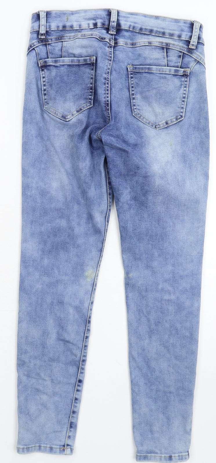 Womens UK Size M Preworn Extra-Slim Fit Skinny Blue Jeans