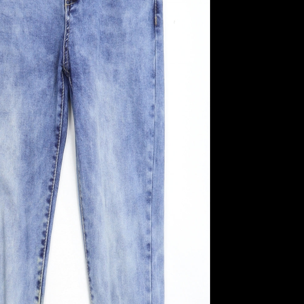 Womens UK Size M Preworn Extra-Slim Fit Skinny Blue Jeans